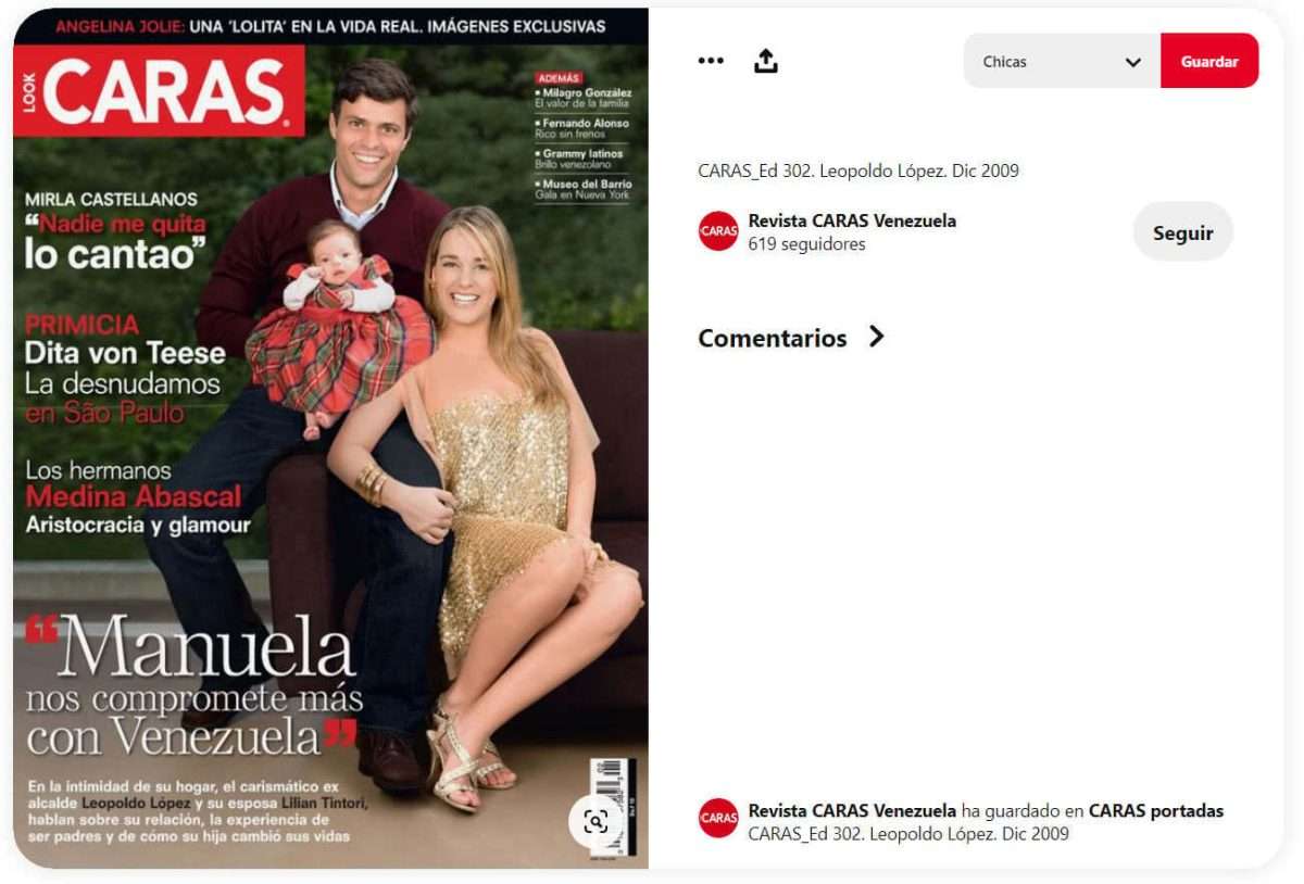 Falso: ¿revista Hola publicó artículo sobre vida de lujos en España de  Leopoldo López y Lilian Tintori?